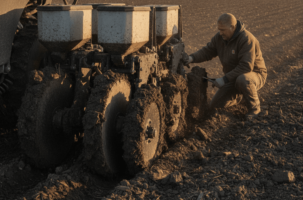 Why Are My Planter Gauge Wheels Plugging Up in Watertown? How to Stop Mud Buildup Before It Costs You a Day of Planting