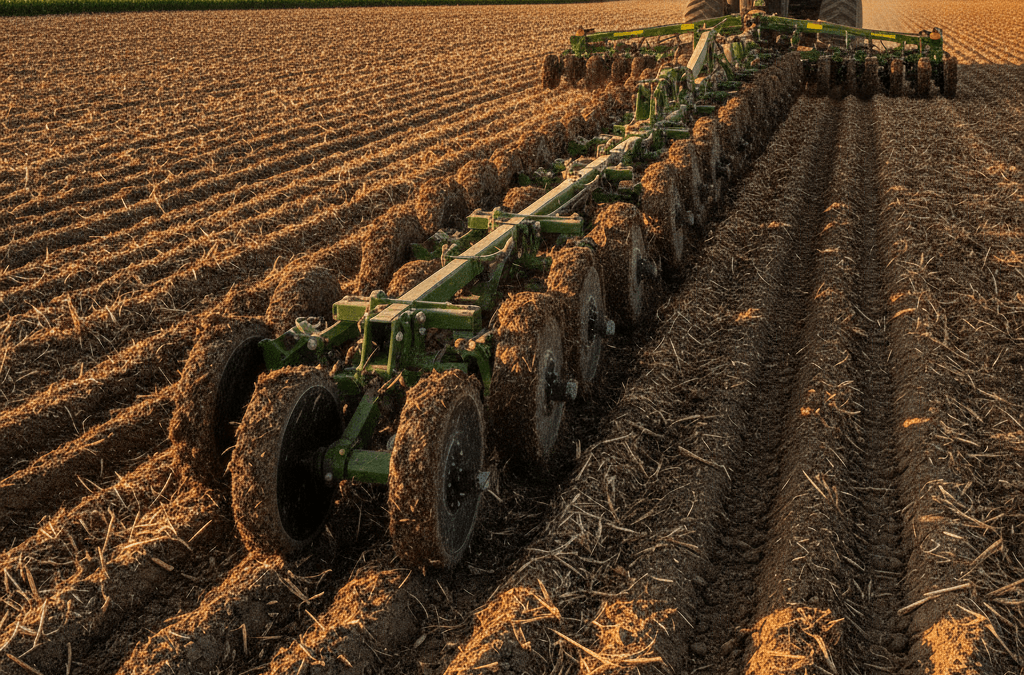 How Do Strip-Till Farmers Near Huron Keep Gauge Wheels Running Clean Through the Entire Planting Pass?